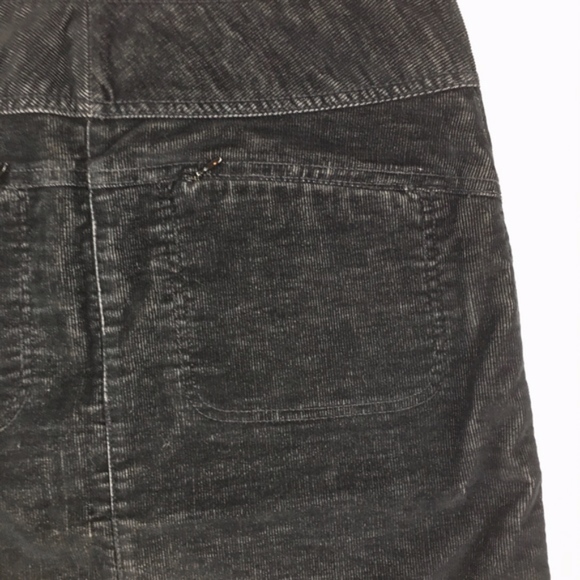 Athleta Vintage Ridge Corduroy Skirt Black sz 6 - Picture 6 of 6